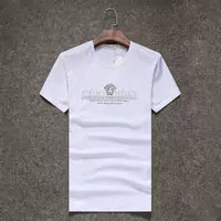 versace logo t-shirt classic medusa double logo white